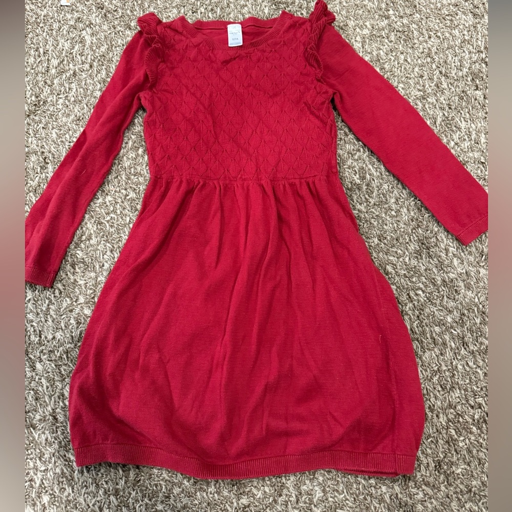 Red Long Sleeve Dress